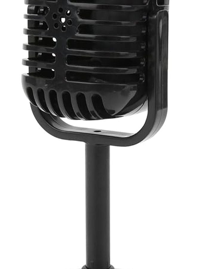 Classic Black Prop Microphone Durable Fake Plastic Mic For Singing Photography Kids Toy Decoration - Image 3